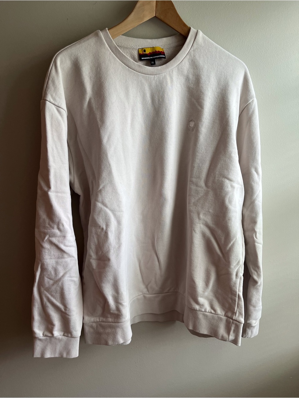 Brooklyn Industries White Crewneck Sweatshirt